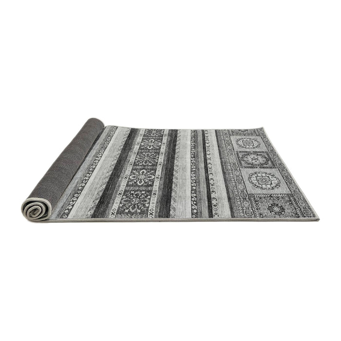 Sideview of Oriental Gray Modern Rug, abs2639gry