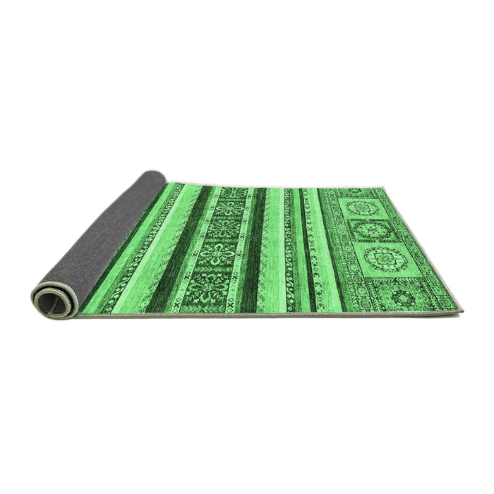 Sideview of Oriental Emerald Green Modern Rug, abs2639emgrn