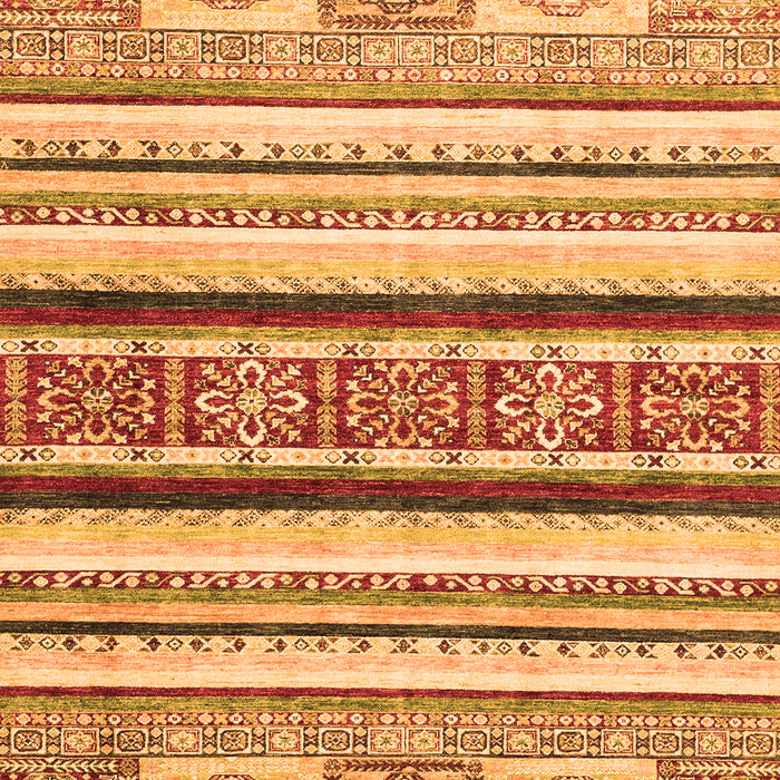 Machine Washable Oriental Orange Modern Area Rugs, wshabs2639org