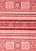 Oriental Red Modern Area Rugs