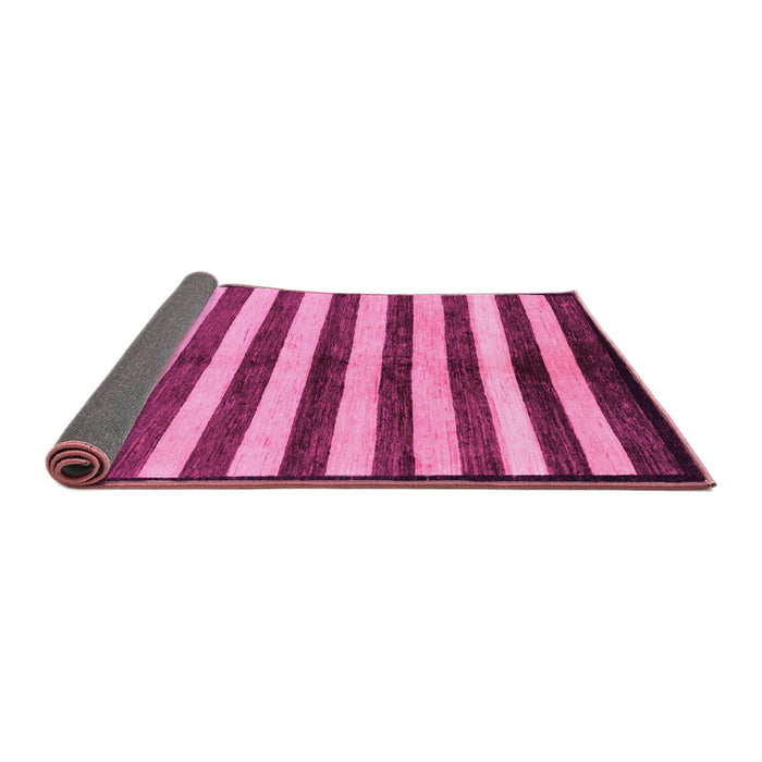 Sideview of Oriental Pink Modern Rug, abs263pnk