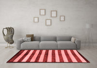 Machine Washable Oriental Red Modern Rug, wshabs263red