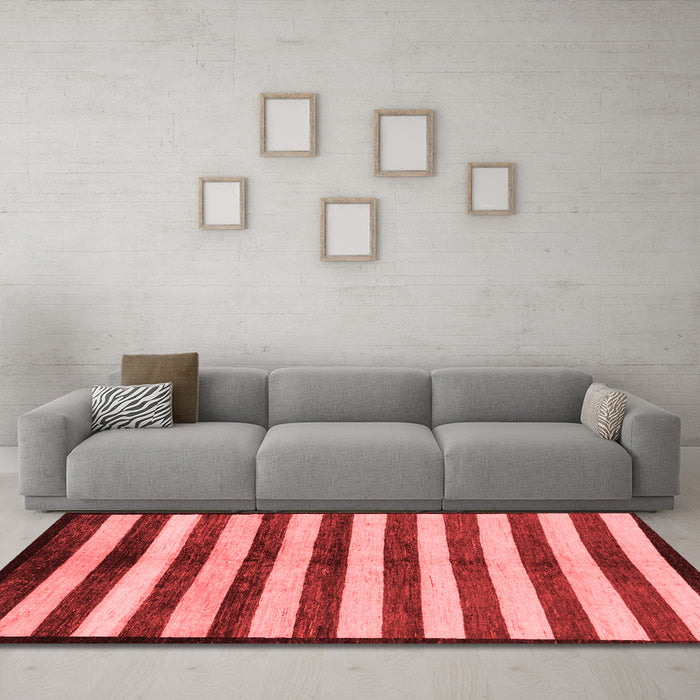 Modern Red Washable Rugs