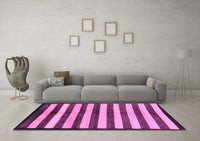 Machine Washable Oriental Purple Modern Rug, wshabs263pur