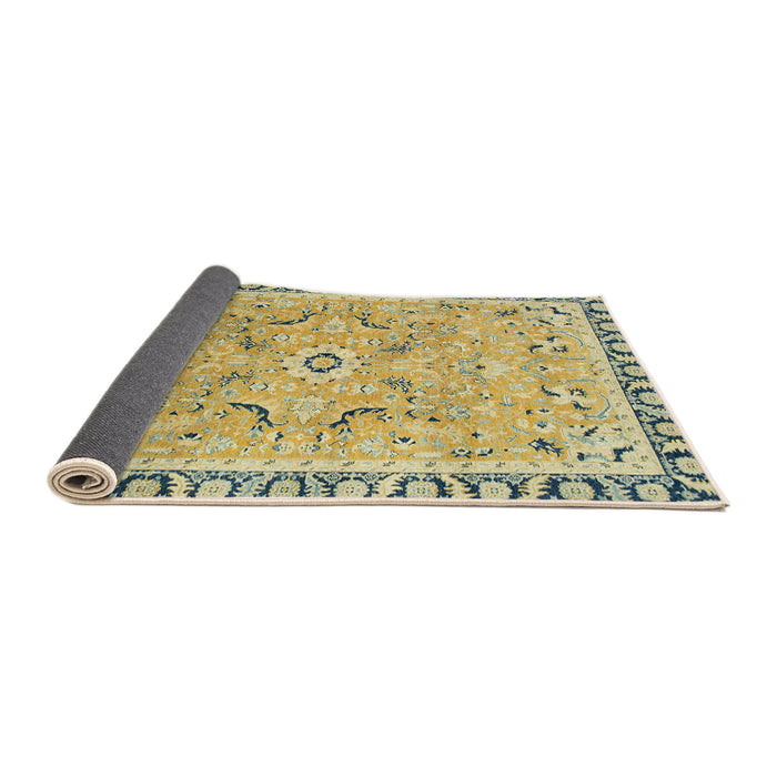 Sideview of Abstract Brown Oriental Rug, abs2640