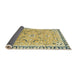 Sideview of Abstract Brown Oriental Rug, abs2640