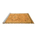 Sideview of Machine Washable Oriental Orange Modern Area Rugs, wshabs2640org