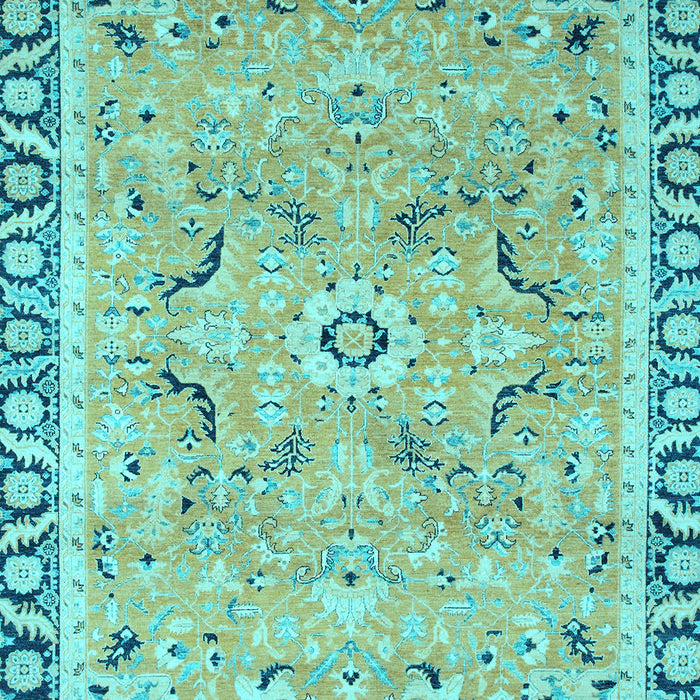 Oriental Light Blue Modern Rug, abs2640lblu