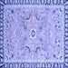 Square Oriental Blue Modern Rug, abs2640blu