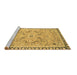 Sideview of Machine Washable Oriental Brown Modern Rug, wshabs2640brn