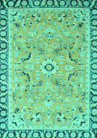 Oriental Turquoise Modern Rug, abs2640turq