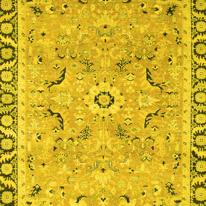 Oriental Yellow Modern Rug, abs2640yw