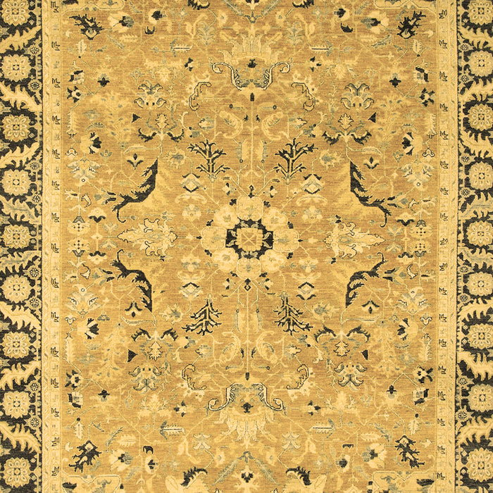 Machine Washable Oriental Brown Modern Rug, wshabs2640brn