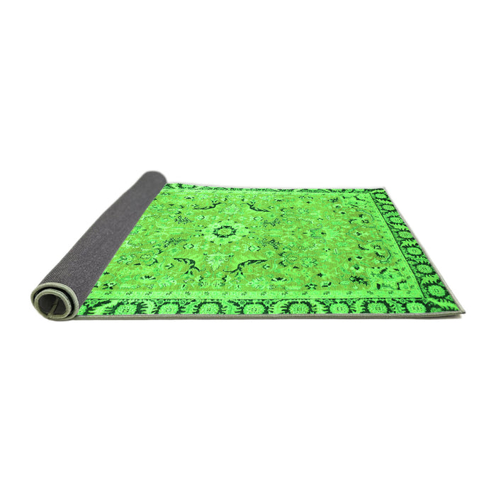 Sideview of Oriental Green Modern Rug, abs2640grn