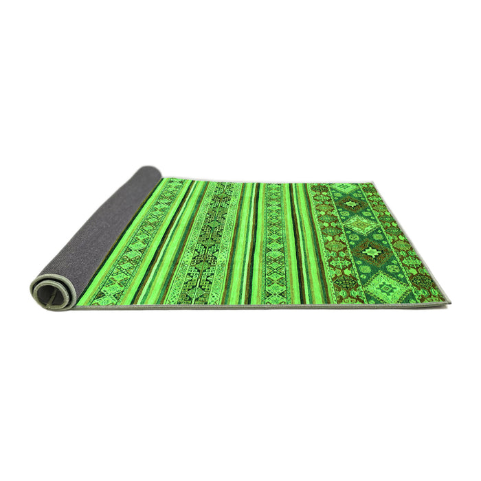 Sideview of Oriental Green Modern Rug, abs2641grn