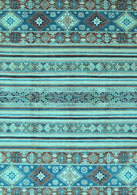 Oriental Light Blue Modern Rug, abs2641lblu