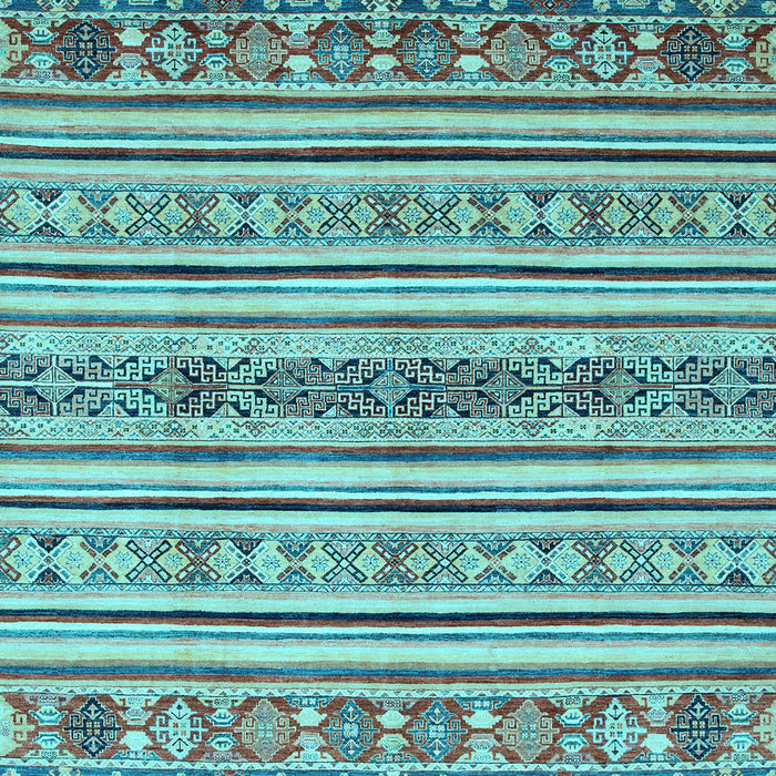 Oriental Light Blue Modern Rug, abs2641lblu