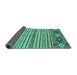 Sideview of Oriental Turquoise Modern Rug, abs2641turq