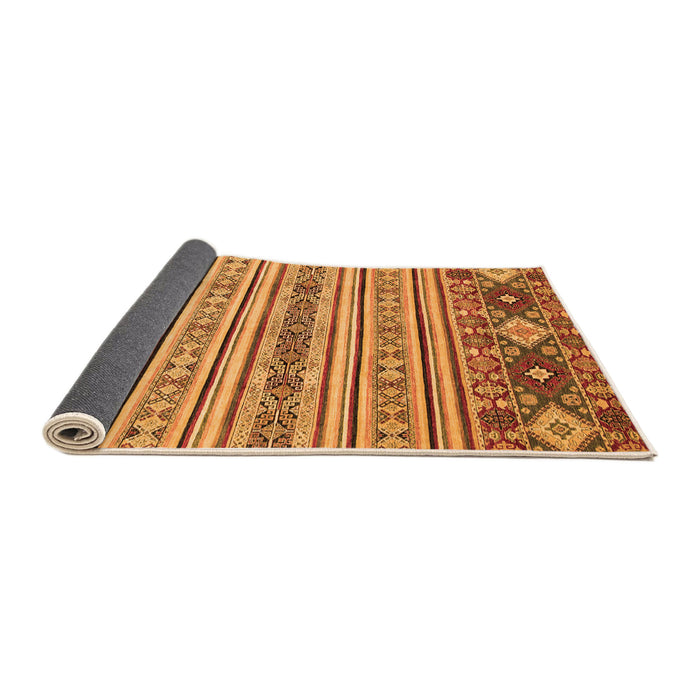 Sideview of Oriental Orange Modern Rug, abs2641org