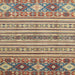 Square Abstract Chestnut Brown Oriental Rug, abs2641