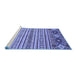 Sideview of Machine Washable Oriental Blue Modern Rug, wshabs2641blu