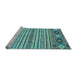 Sideview of Machine Washable Oriental Light Blue Modern Rug, wshabs2641lblu