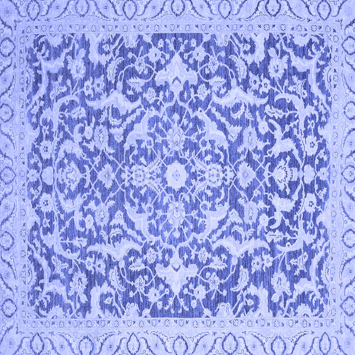 Square Oriental Blue Modern Rug, abs2642blu