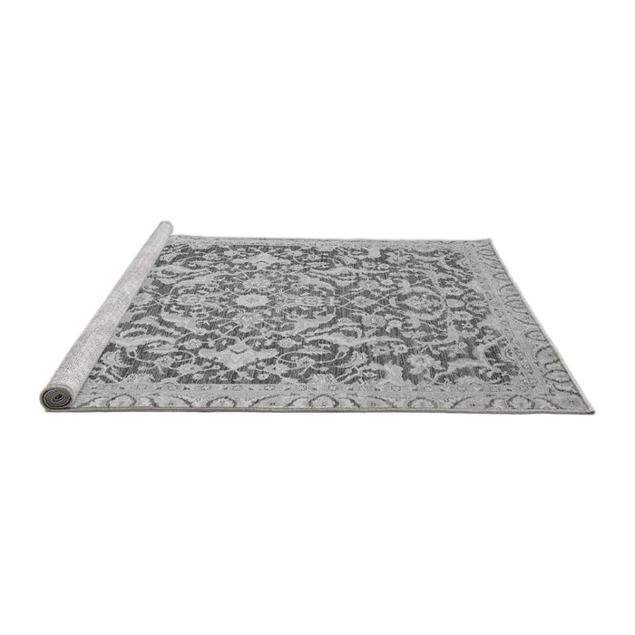 Sideview of Machine Washable Oriental Gray Modern Rug, wshabs2642gry