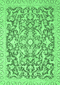 Oriental Emerald Green Modern Rug, abs2642emgrn