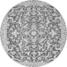 Round Oriental Gray Modern Rug, abs2642gry