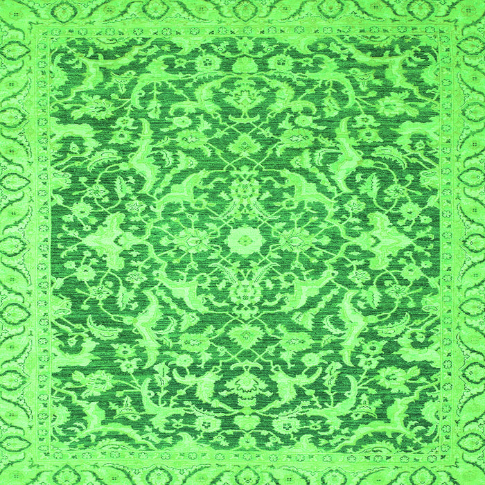 Square Oriental Green Modern Rug, abs2642grn