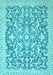 Oriental Light Blue Modern Rug, abs2642lblu