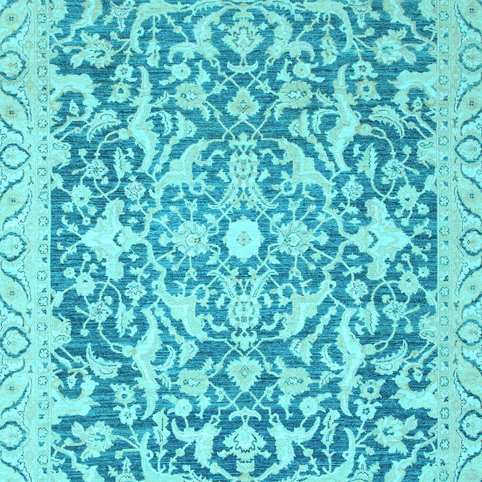 Oriental Light Blue Modern Rug, abs2642lblu