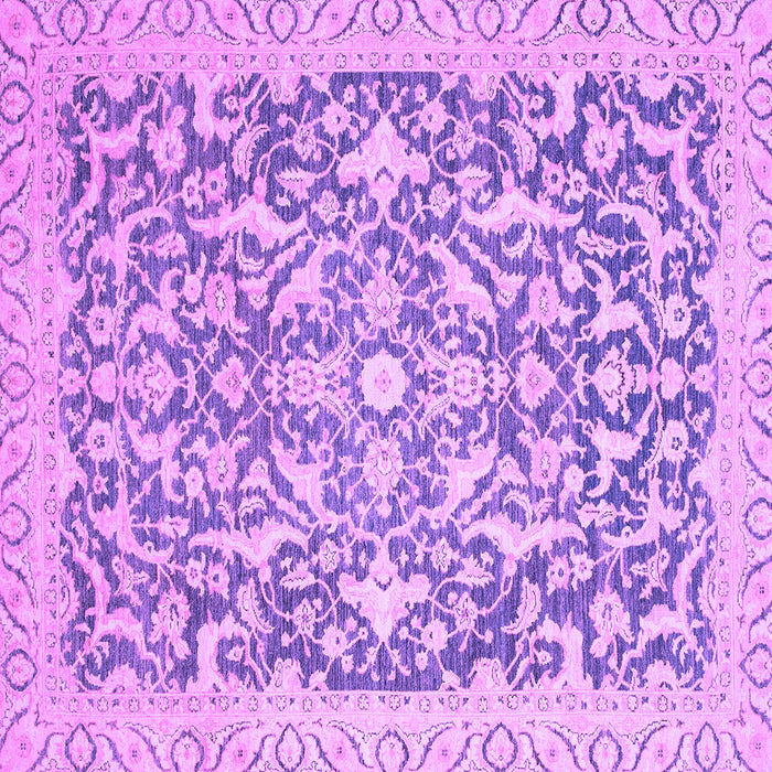 Square Machine Washable Oriental Purple Modern Area Rugs, wshabs2642pur