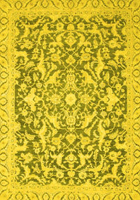 Oriental Yellow Modern Rug, abs2642yw