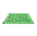 Sideview of Machine Washable Oriental Emerald Green Modern Area Rugs, wshabs2642emgrn