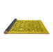 Sideview of Oriental Yellow Modern Rug, abs2642yw