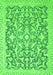 Oriental Green Modern Rug, abs2642grn