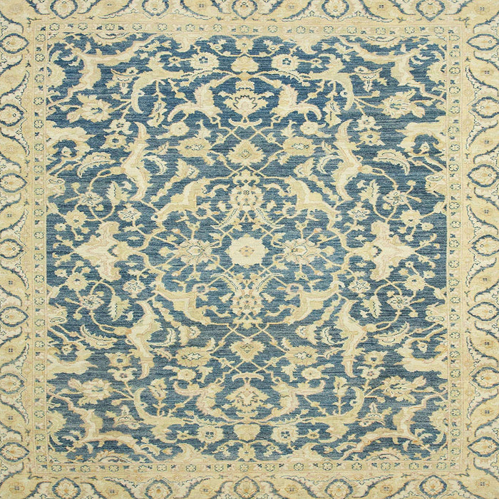 Square Machine Washable Abstract Brown Gold Rug, wshabs2642