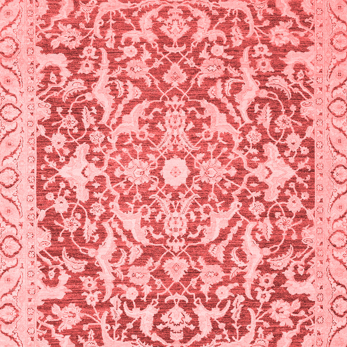 Machine Washable Oriental Red Modern Rug, wshabs2642red
