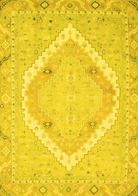 Oriental Yellow Modern Rug, abs2643yw