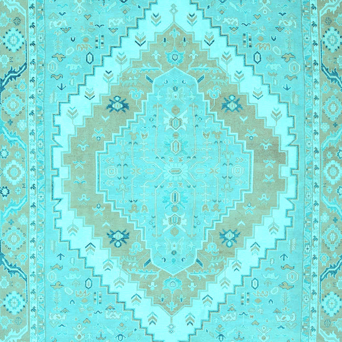 Oriental Light Blue Modern Rug, abs2643lblu