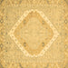 Square Oriental Brown Modern Rug, abs2643brn