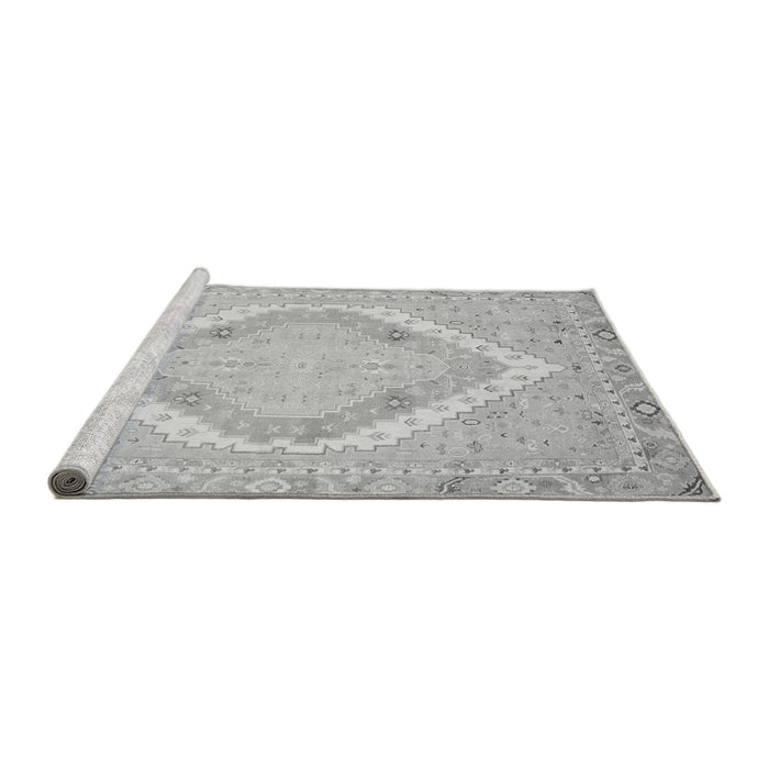 Sideview of Machine Washable Oriental Gray Modern Rug, wshabs2643gry
