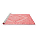 Modern Red Washable Rugs