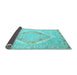 Sideview of Oriental Light Blue Modern Rug, abs2643lblu