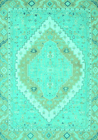 Oriental Turquoise Modern Rug, abs2643turq