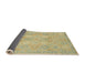 Sideview of Abstract Copper Green Oriental Rug, abs2644