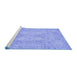 Sideview of Machine Washable Oriental Blue Modern Rug, wshabs2644blu