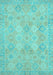 Oriental Light Blue Modern Rug, abs2644lblu